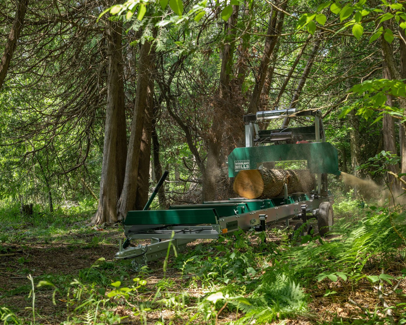 Woodland Mills HM136MAX Woodlander Trailer-Mounted Sawmill